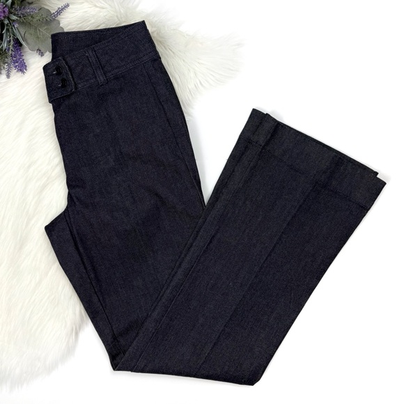 Talbots Denim - Talbots Women's Curvy Boot Denim Pants Dark Gray Size 2/26